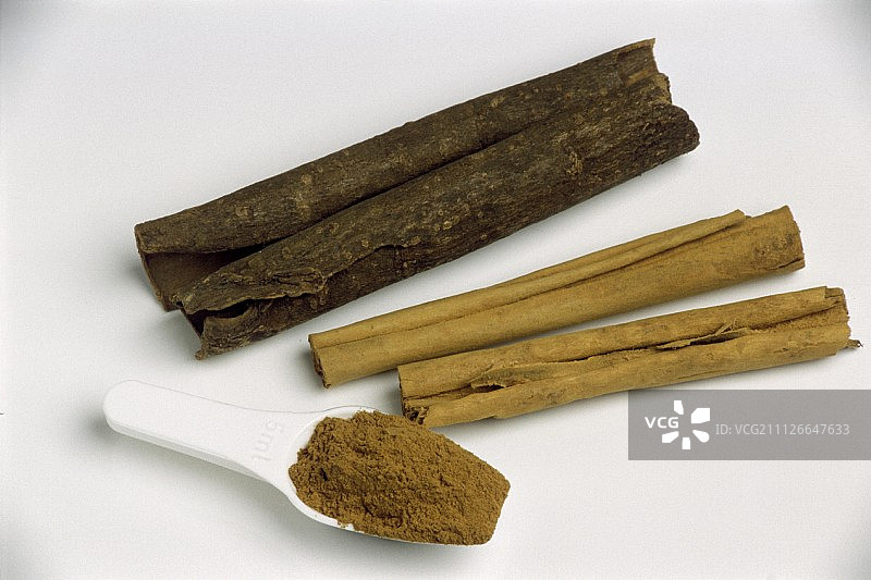 三种类型的肉桂图片素材