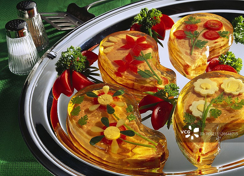 肉冻装饰熏猪肉图片素材