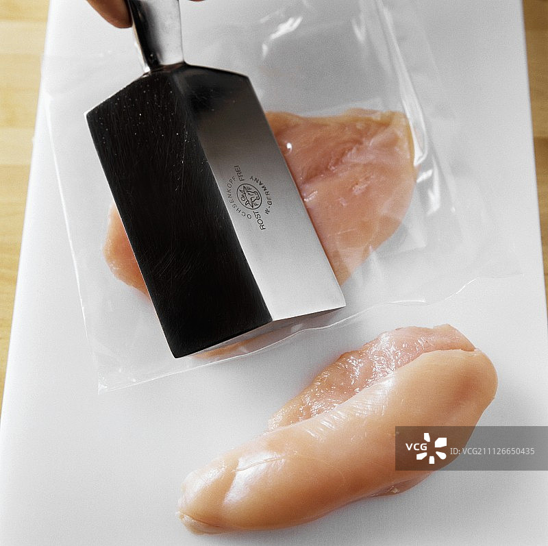 压扁肉类（用于肉卷等）图片素材