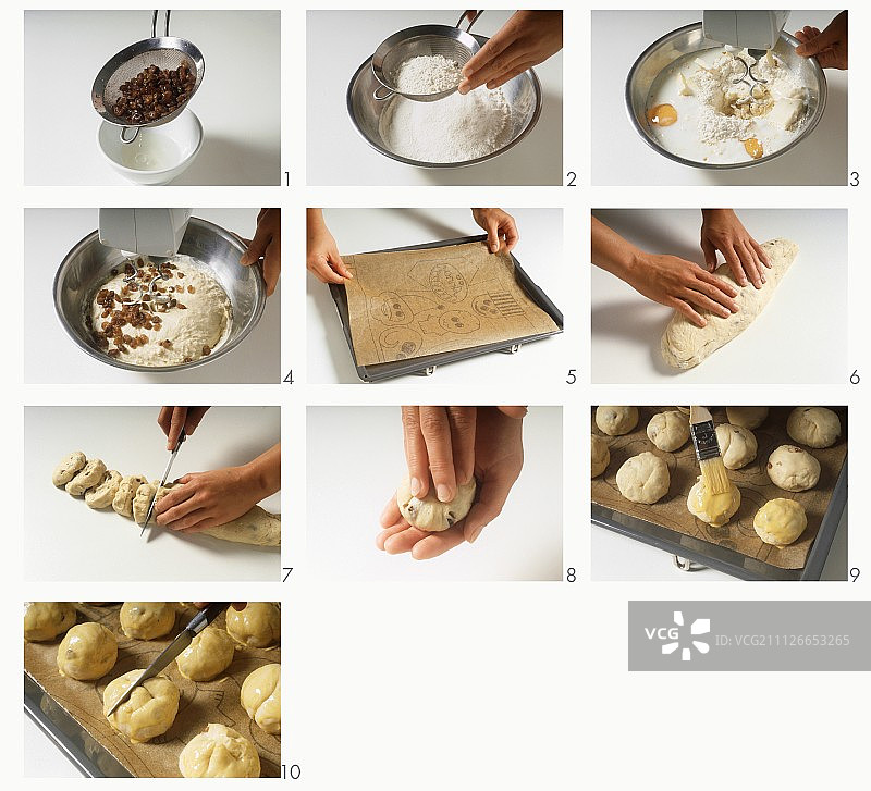 制作十字面包图片素材