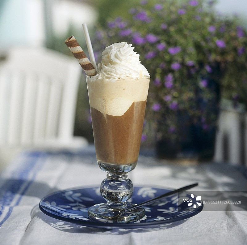 奶油冰咖啡图片素材