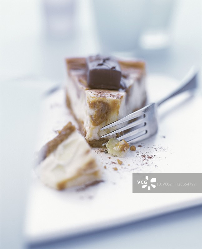 含Mars巧克力的芝士蛋糕图片素材