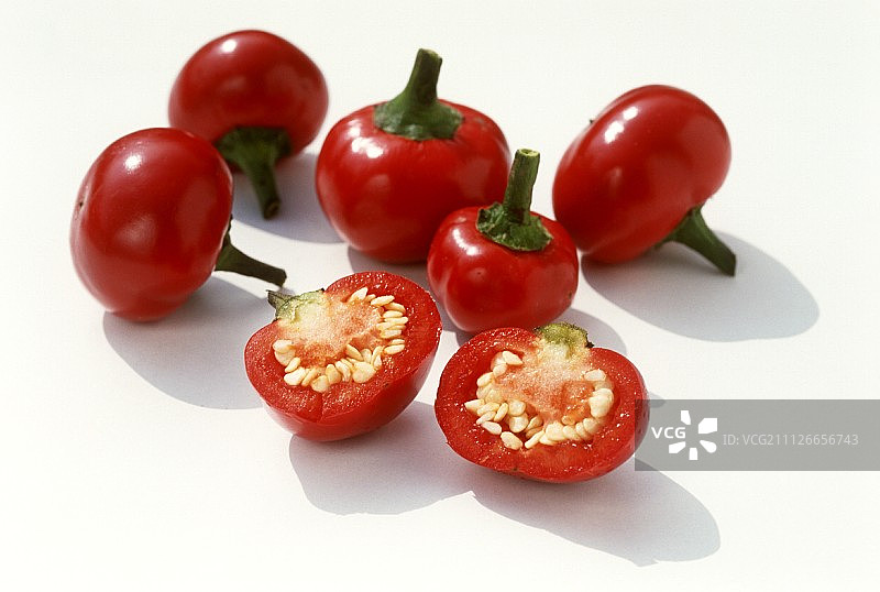 红色樱桃辣椒图片素材