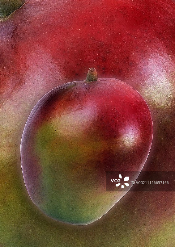 芒果，背景：放大的芒果图片素材