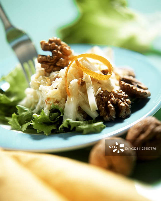 华尔道夫沙拉图片素材