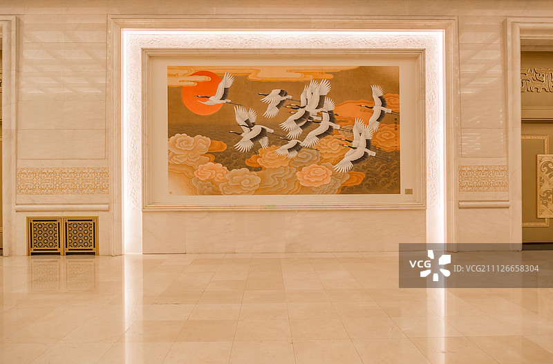 人民大会堂金色大厅图片素材