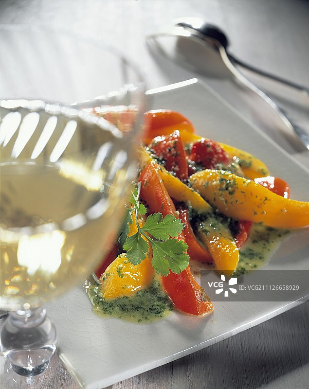 香菜酱甜椒图片素材