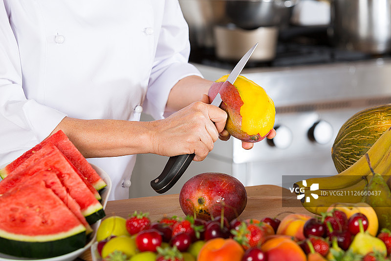 厨师与水果图片素材