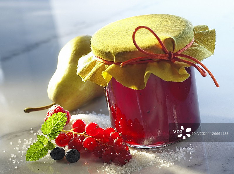 红醋栗果冻图片素材