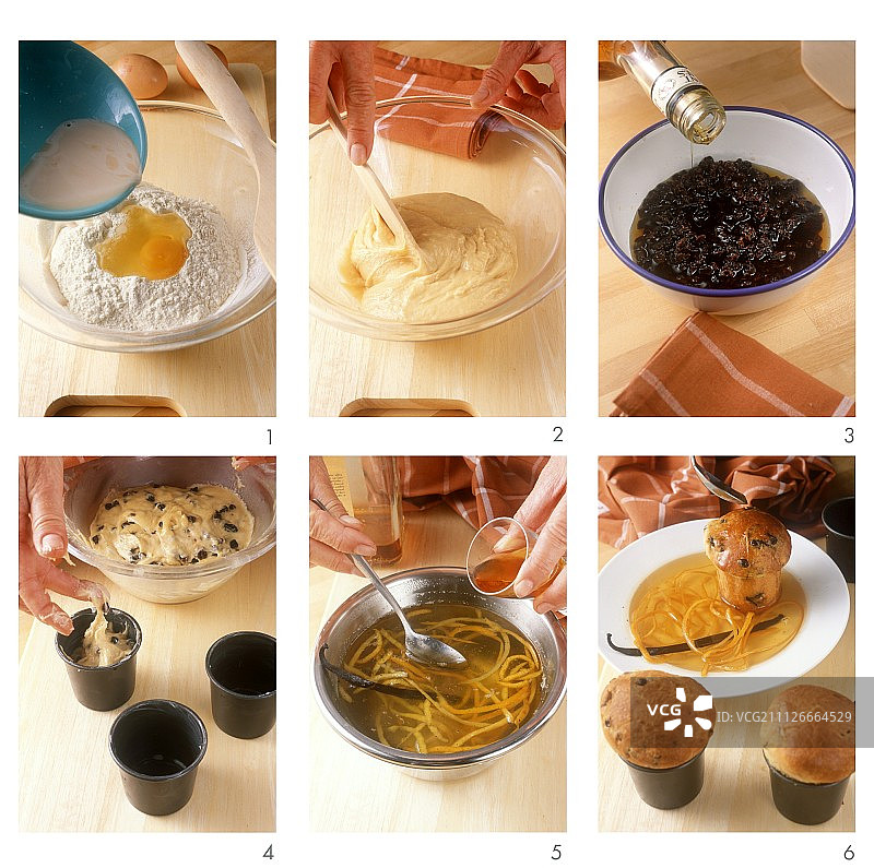 制作迷你朗姆酒潘妮托妮图片素材