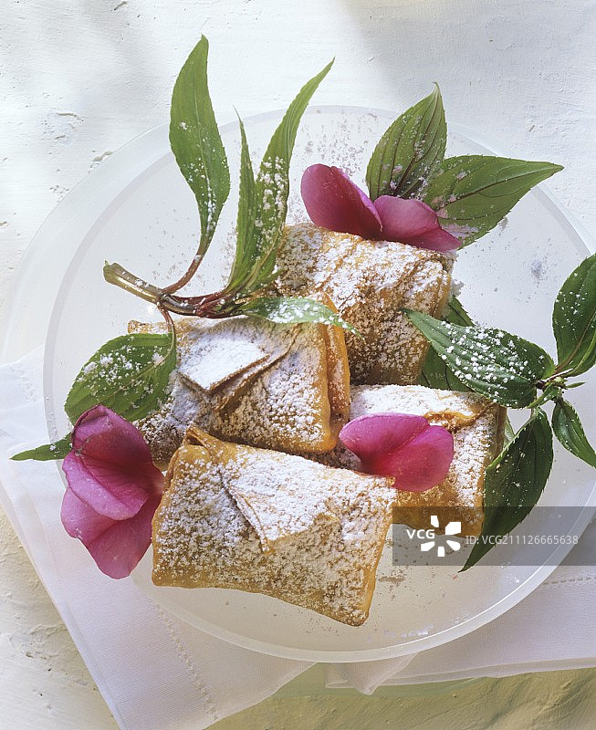 巧克力馅玉米饼情书图片素材