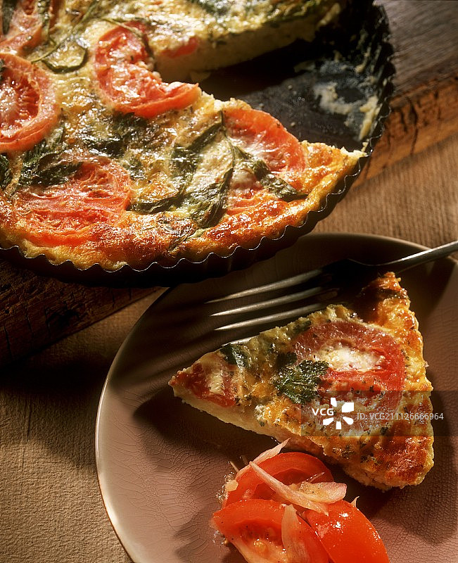 欧芹番茄 quiche图片素材