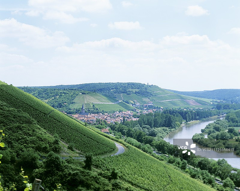 维尔茨堡阿布茨莱特葡萄园，德国图片素材