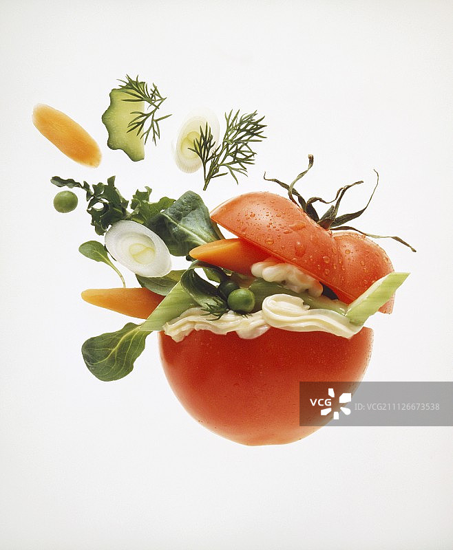 什锦蔬菜酿番茄图片素材