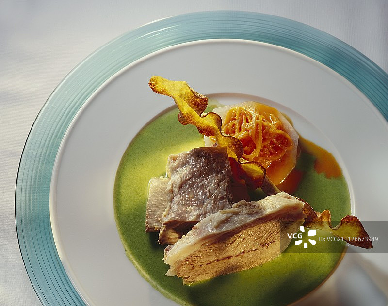 南瓜菠菜酱煮牛肉图片素材