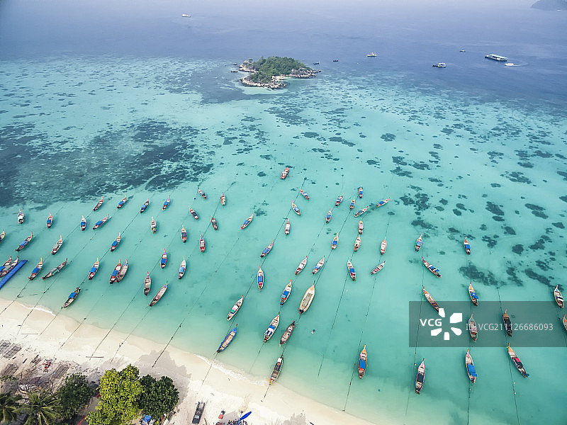 泰国丽贝岛航拍高清图图片素材