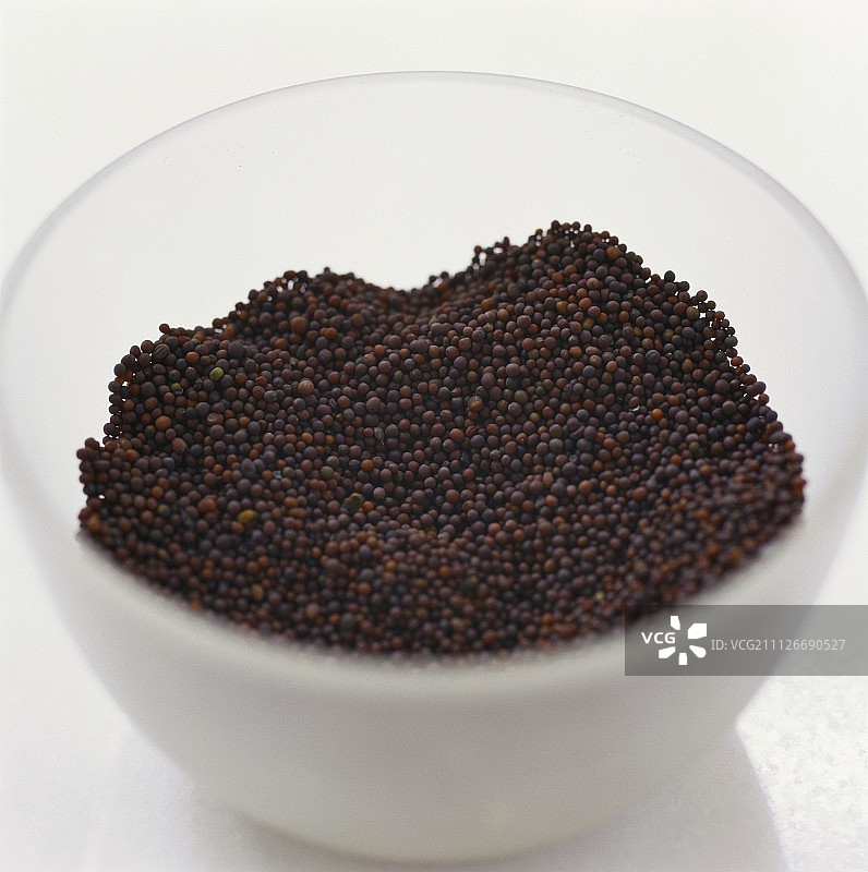碗里的芥菜籽图片素材