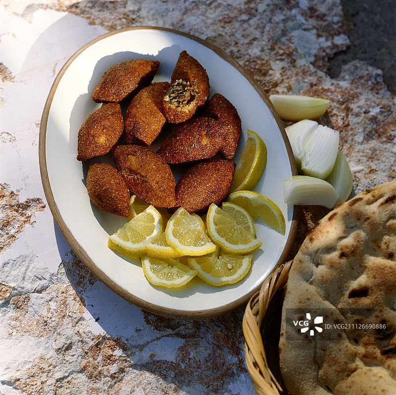 炸基贝（保加利亚小麦丸子，以色列）图片素材