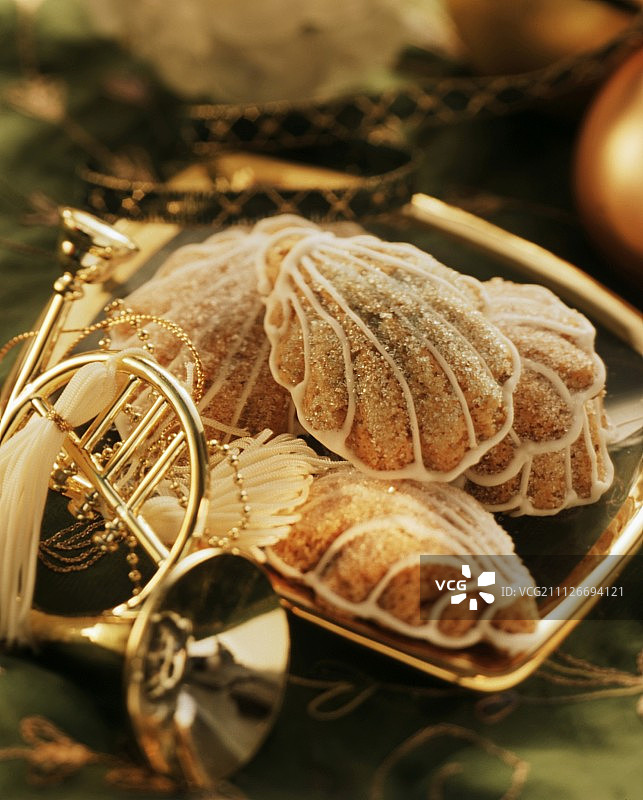 圣诞节的熊掌饼干图片素材