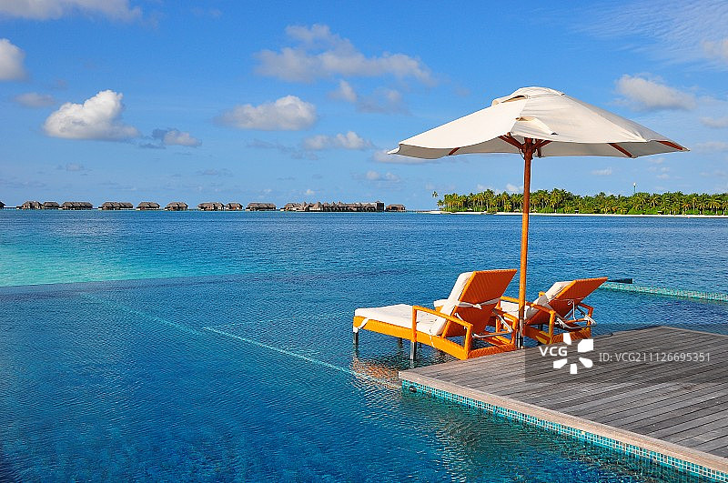 马尔代夫康莱德酒店图片素材