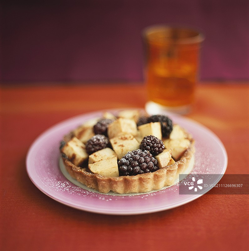 黑莓苹果小馅饼图片素材