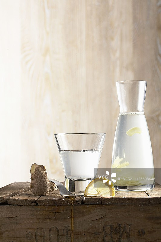 姜汁柠檬水图片素材