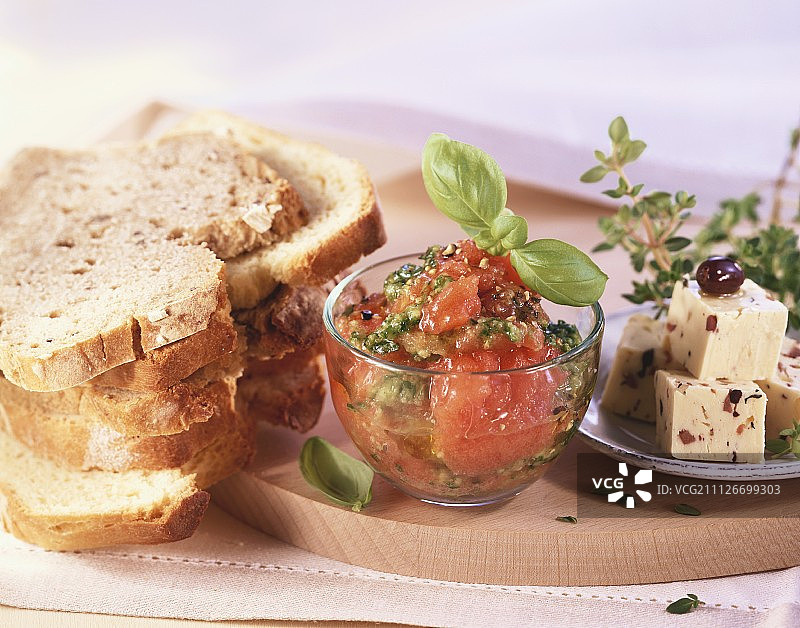 番茄香草奶油图片素材