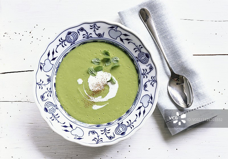 薄荷肉桂豌豆汤图片素材