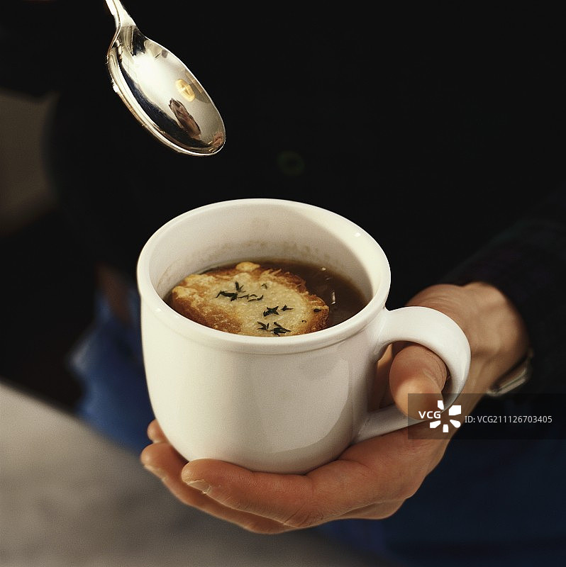 砂锅法式洋葱汤图片素材