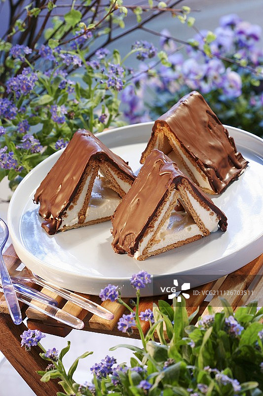 奶酪奶油姜饼屋图片素材