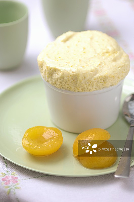 杏子舒芙蕾图片素材