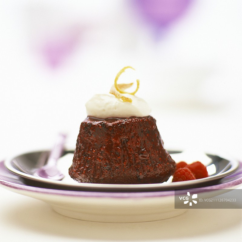 香草奶油糖浆柠檬松饼图片素材