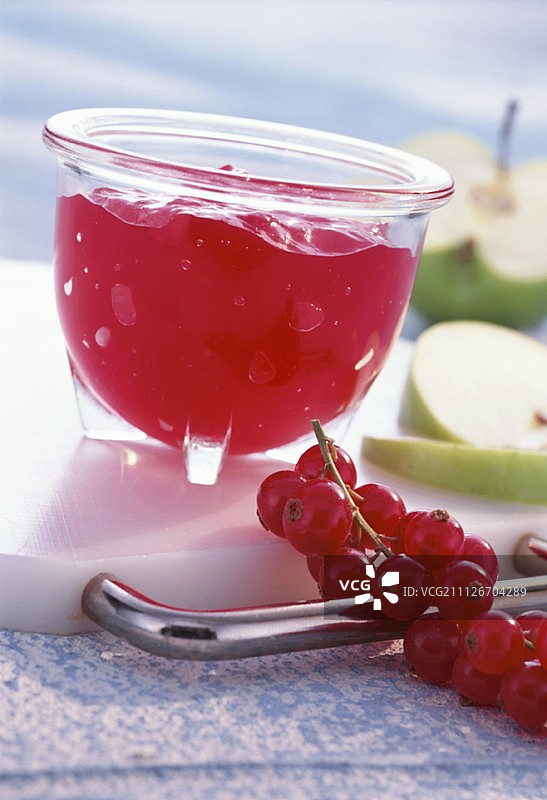 红醋栗苹果果冻图片素材