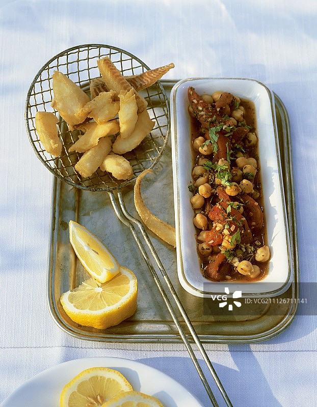 鹰嘴豆鳕鱼（意大利托斯卡纳）图片素材