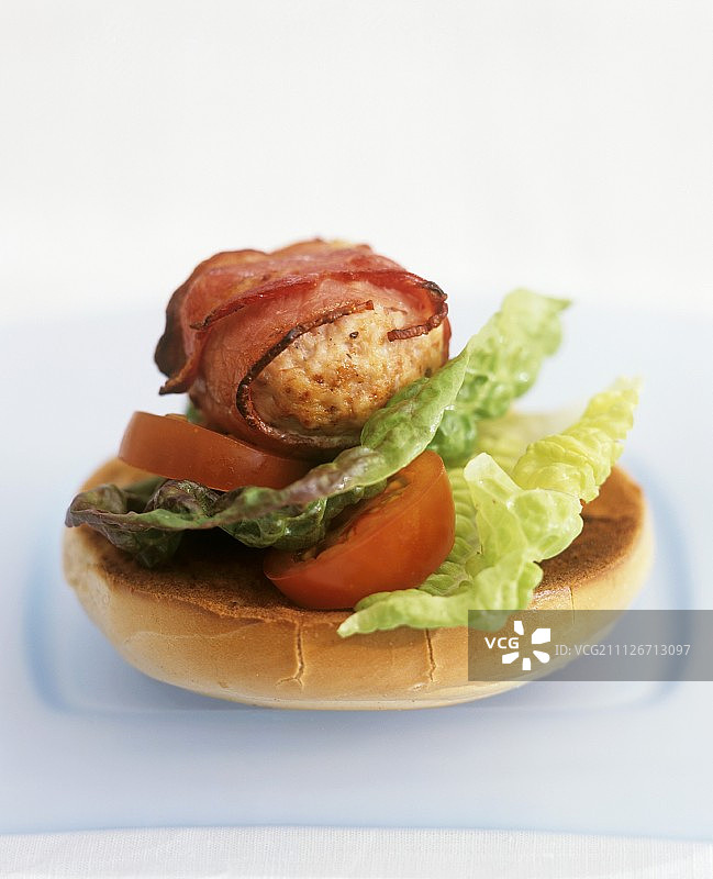 培根火鸡汉堡图片素材