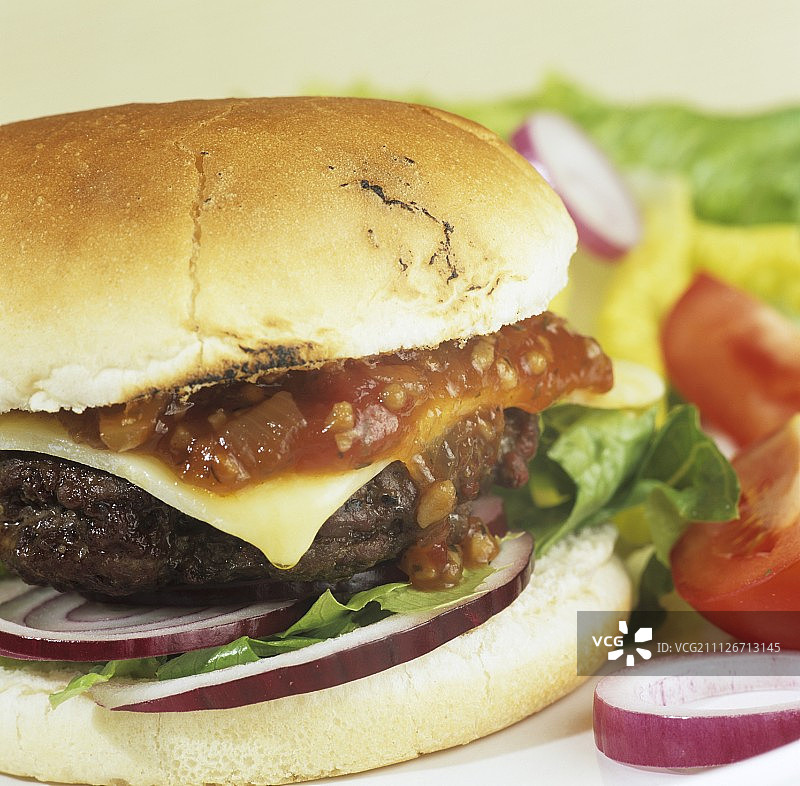 安格斯牛肉汉堡（苏格兰）图片素材