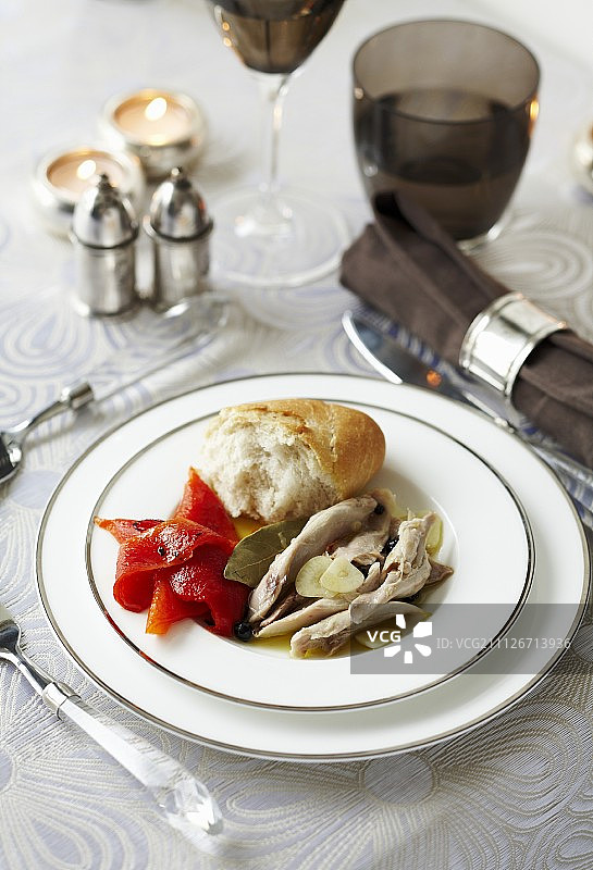 兔肉开胃菜（意大利）图片素材