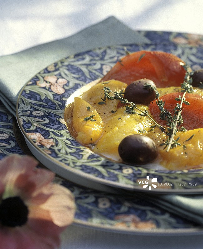 百里香烤辣椒图片素材