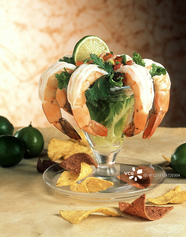 鸡尾酒虾图片素材