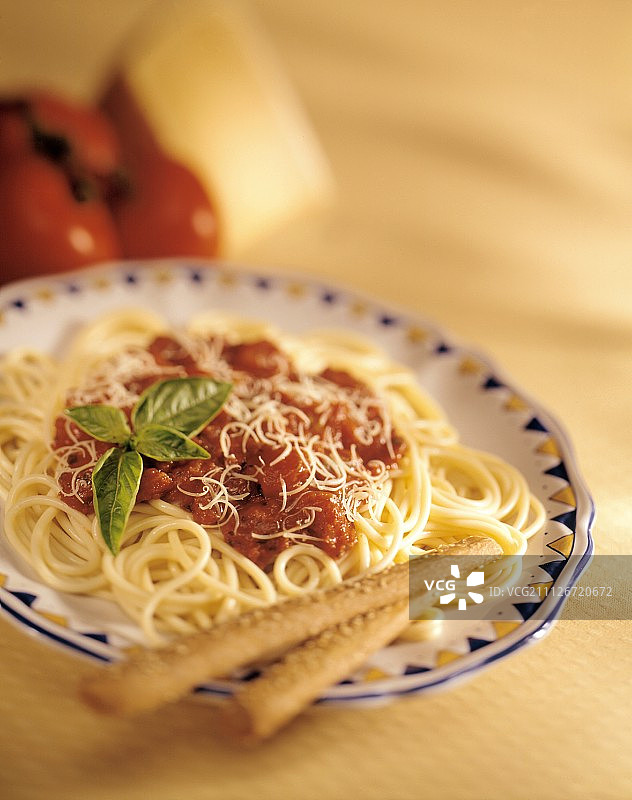 番茄酱意大利面图片素材