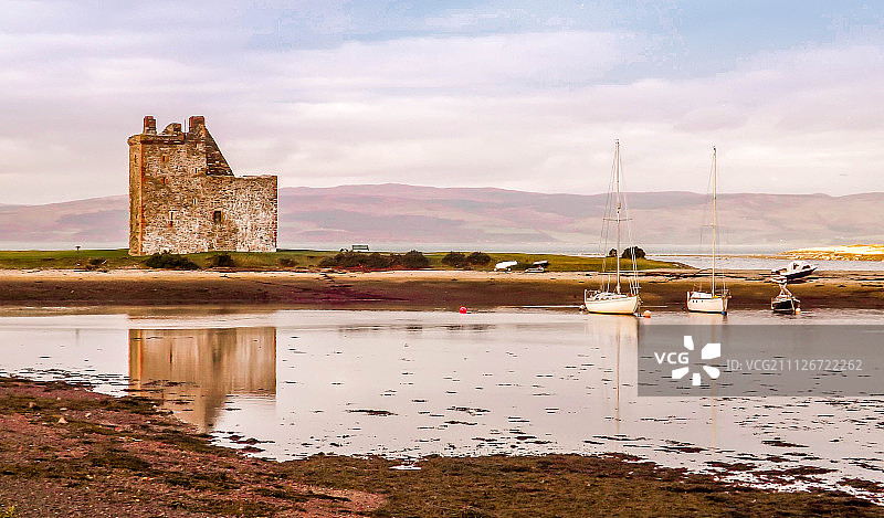 苏格兰阿伦岛洛克兰扎城堡图片素材