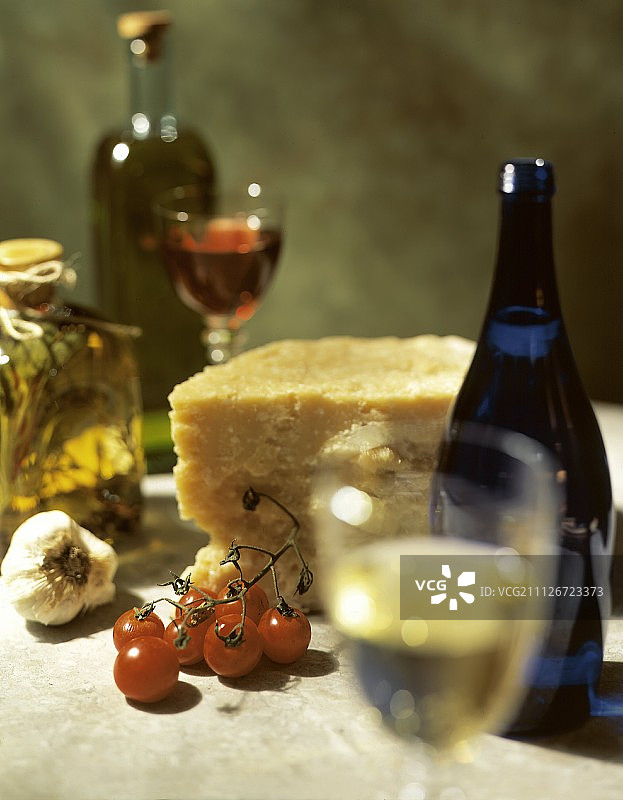 混合静物：意大利美食食材图片素材