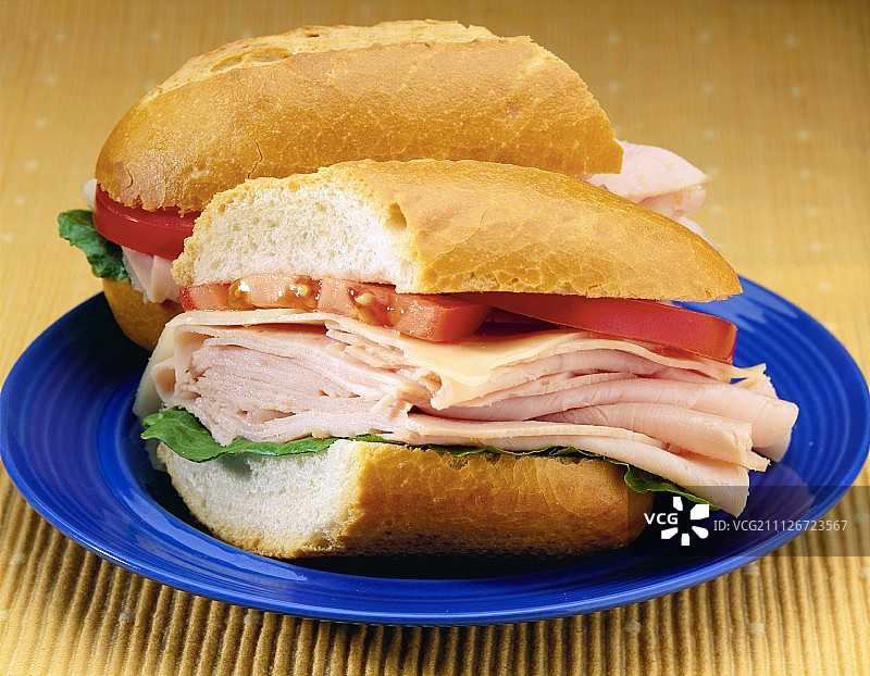 土耳其奶酪卷三明治图片素材