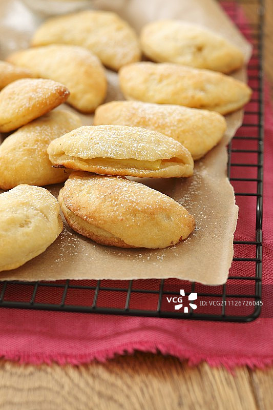 苹果馅凝乳馅饼图片素材