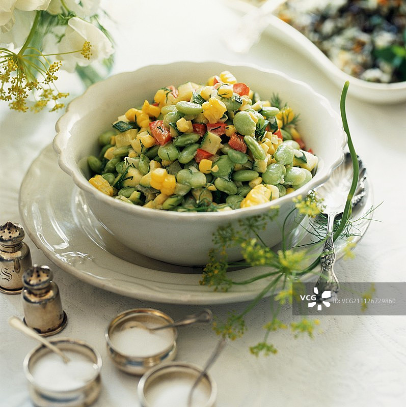 玉米烩豆图片素材