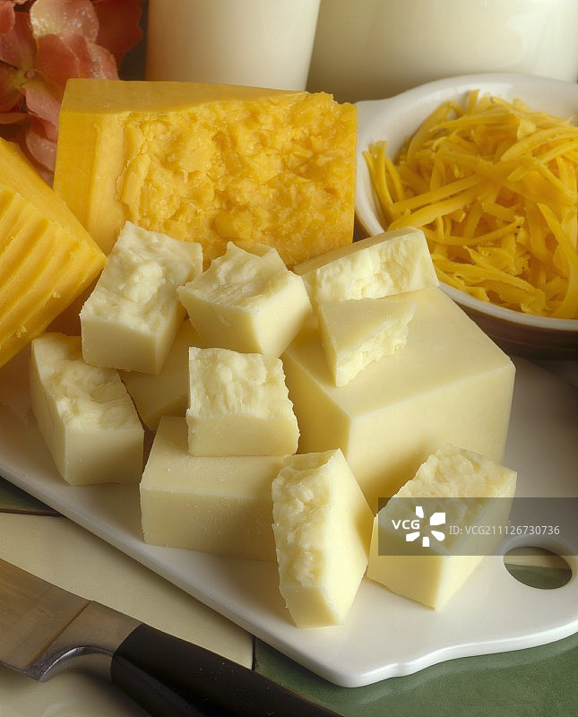 切达干酪；白色和黄色图片素材