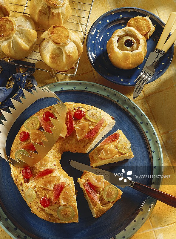 酥皮榅桲；普罗旺斯三王环图片素材