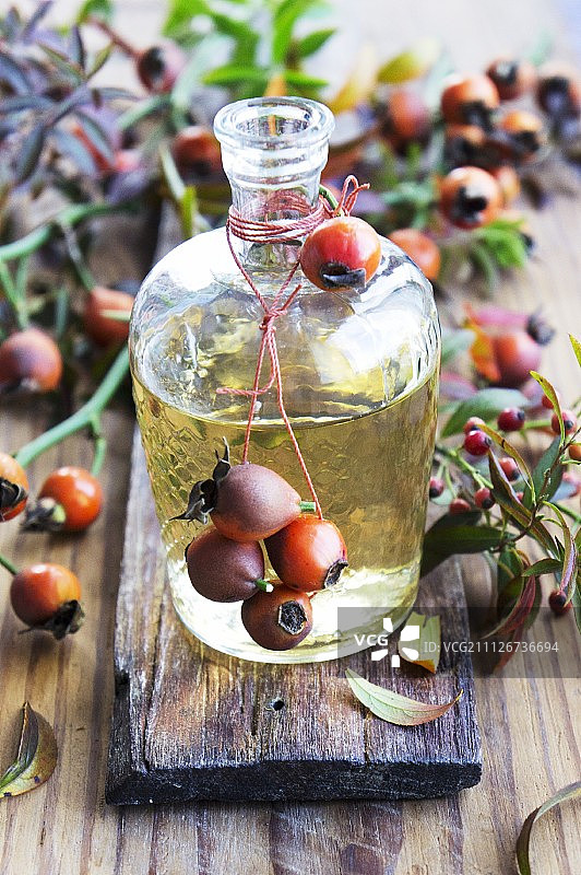 玫瑰果酒图片素材