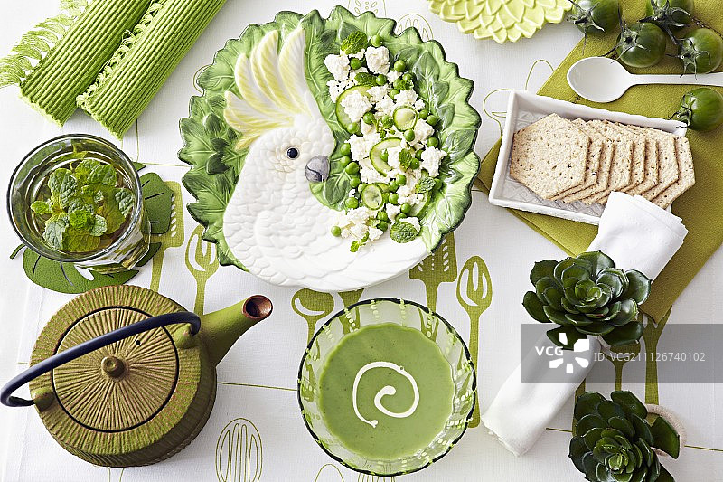 绿色植物和鹦鹉图片图片素材