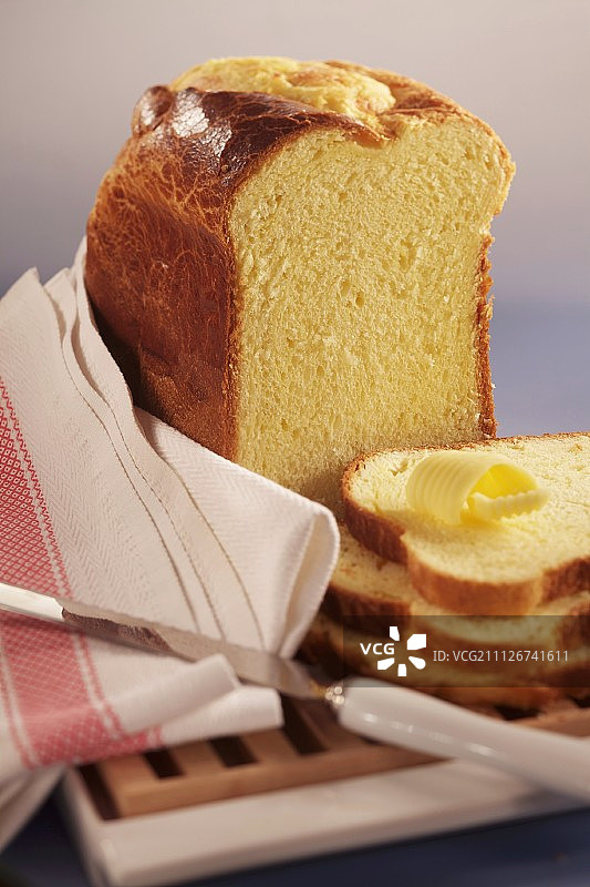 奶油布莉欧面包图片素材